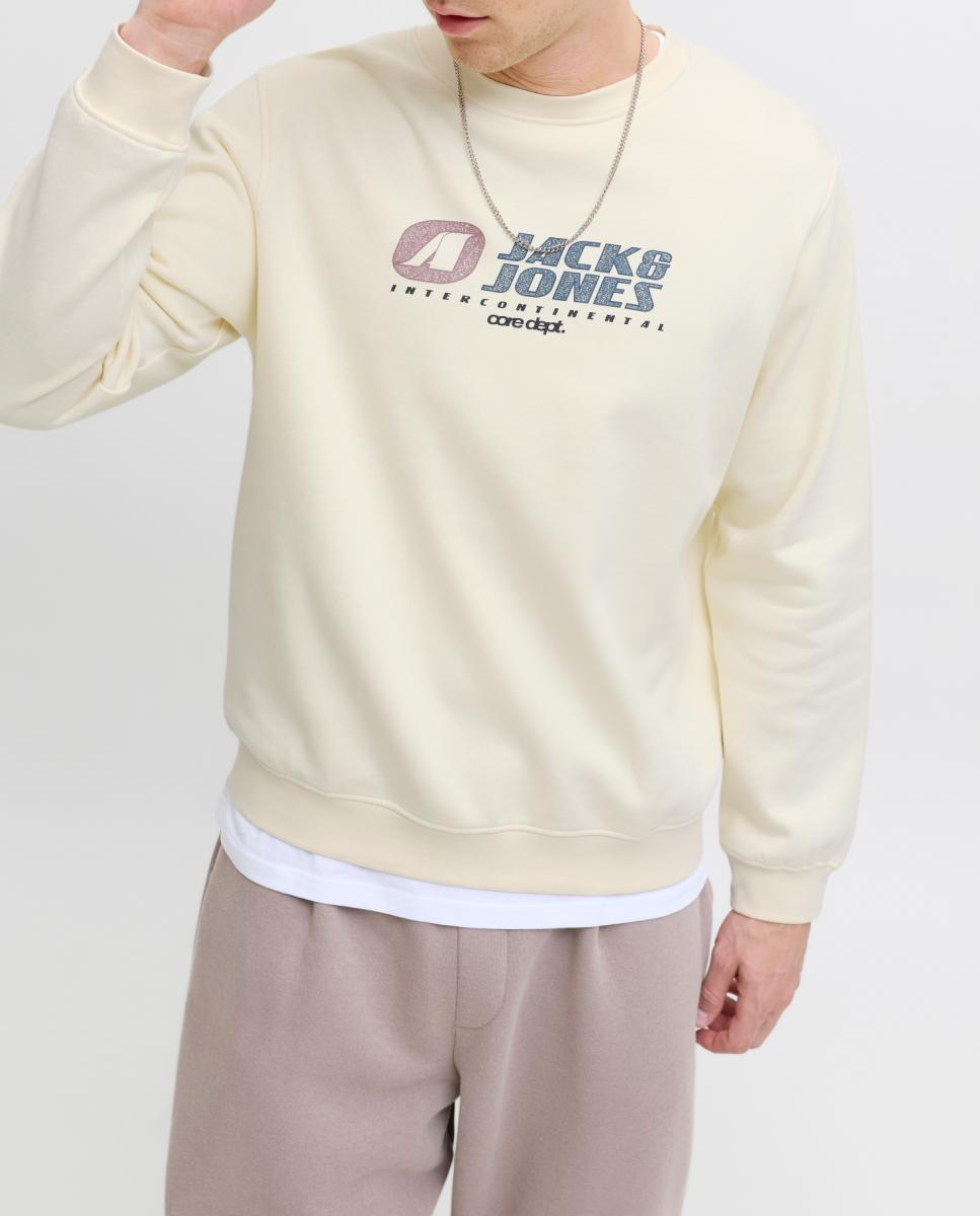 Imagen 0 de Sudadera de hombre sin capucha con print frontal
