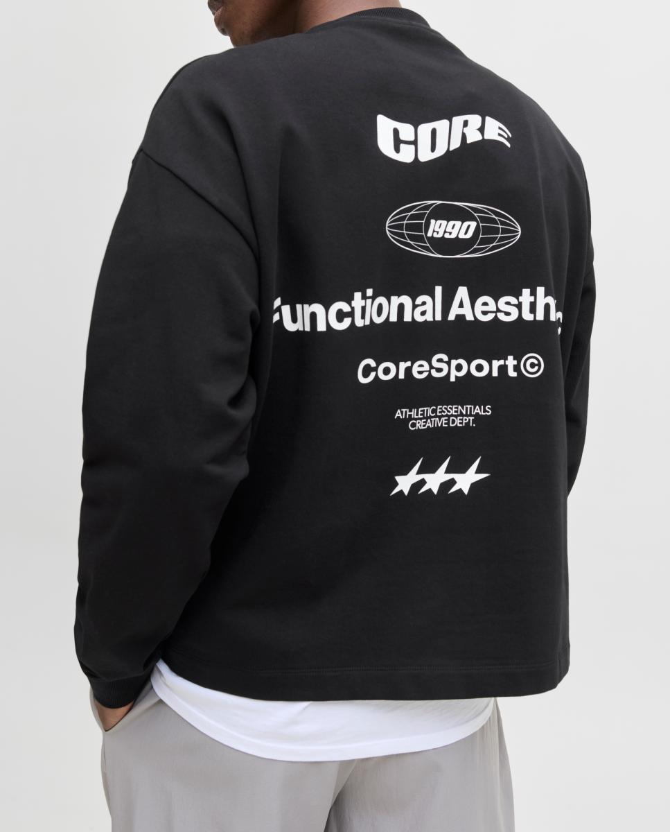 Imagen 0 de Sudadera de hombre sin capucha y backprint