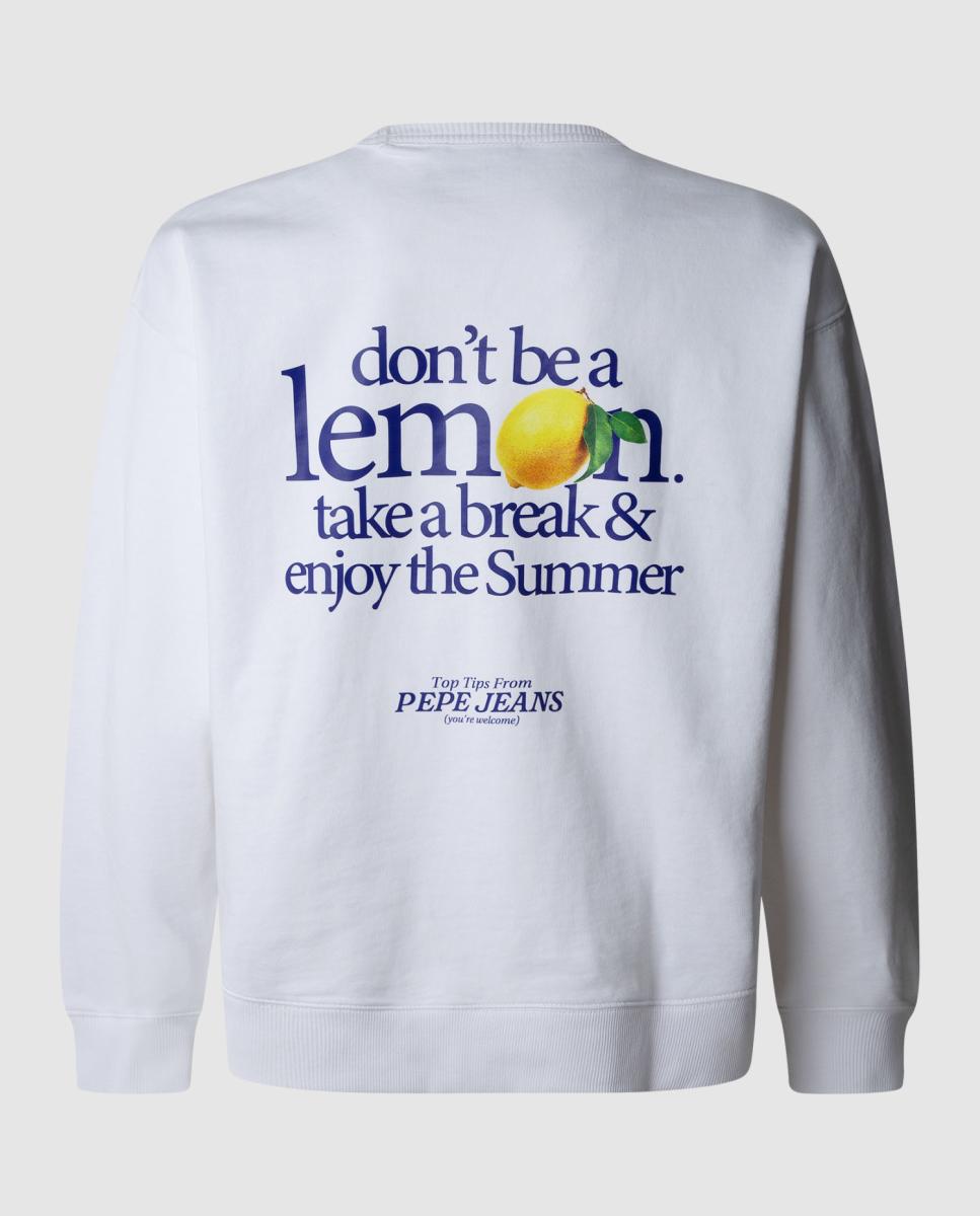 Imagen 0 de Sudadera de hombre fit relaxed con estampado en la espalda