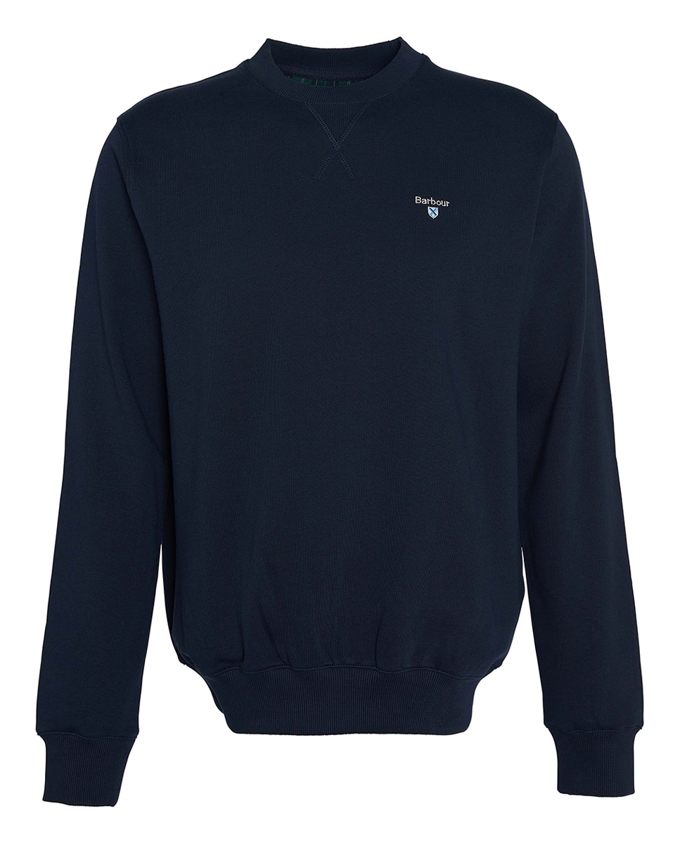 Imagen 0 de Sudadera de cuello redondo con logo de barbour de hombre
