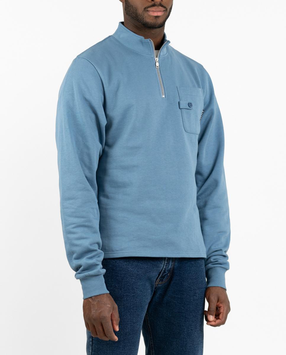 Imagen 0 de Sudadera de hombre con cuello cremallera
