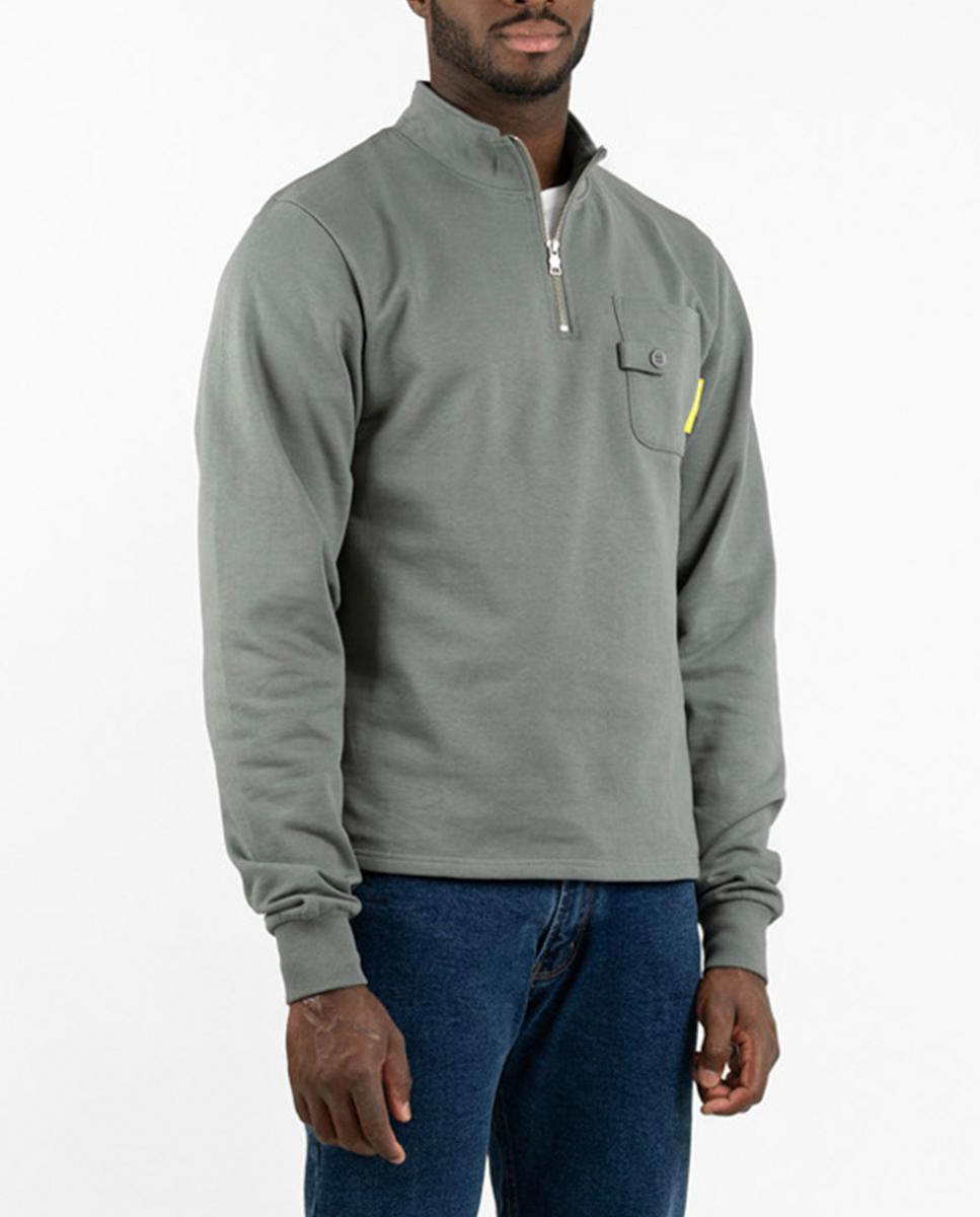 Imagen 0 de Sudadera de hombre con cuello cremallera