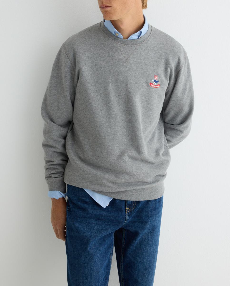 Imagen 0 de Sudadera de hombre lisa con bordado birdie en el pecho