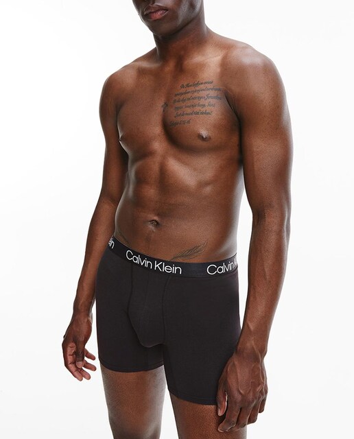 Imagen 0 de Pack de 3 boxers de punto hombre negros