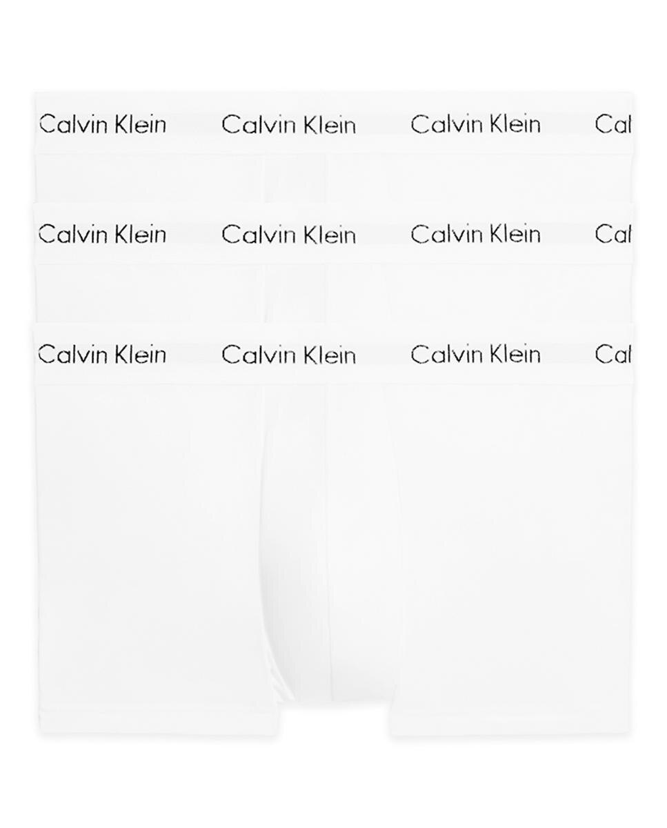 Imagen 0 de Pack tres boxers de punto de hombre Calvin Klein blancos