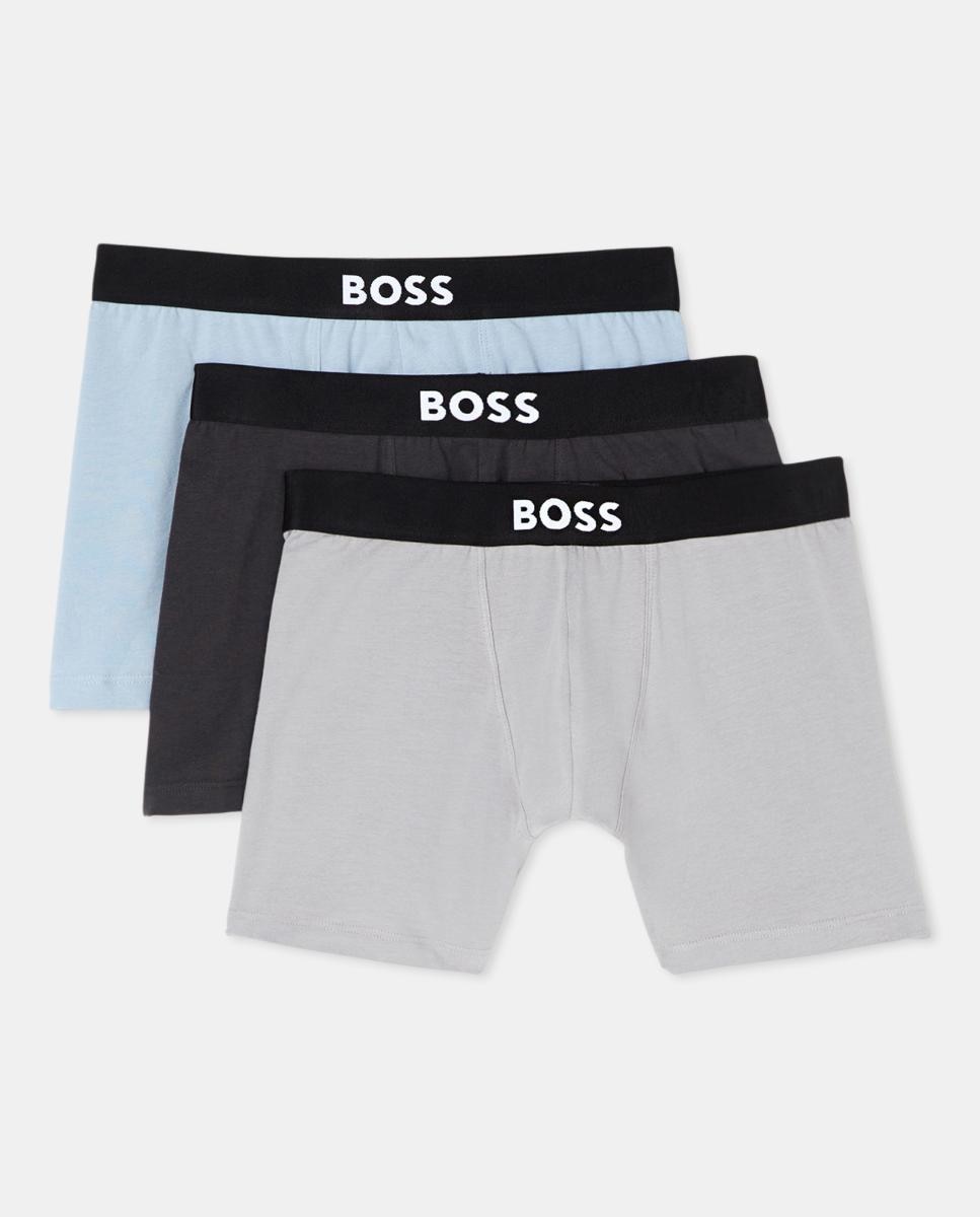 Imagen 0 de Pack de tres boxers largos de hombre en algodón
