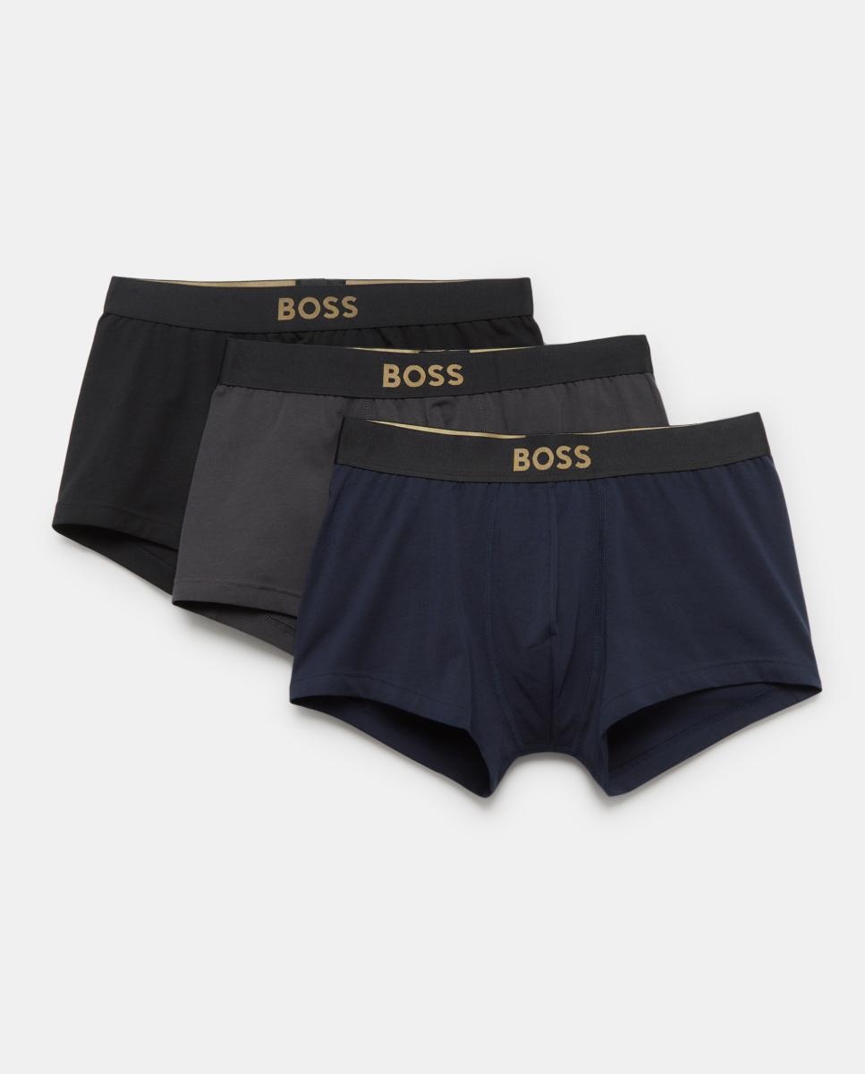 Imagen 0 de Pack de tres boxers cortos de hombre en algodón.
