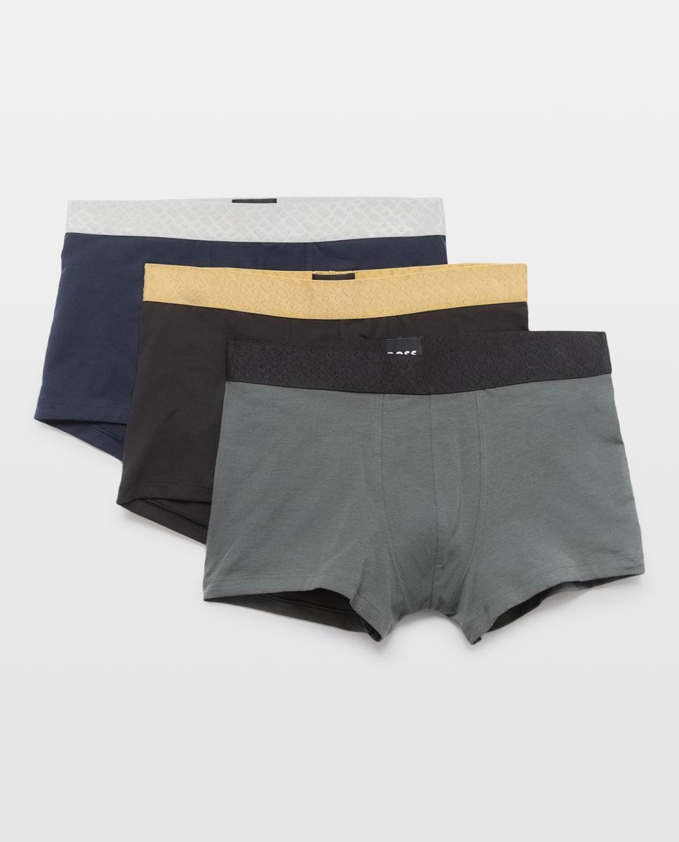Imagen 0 de Pack de tres boxers cortos de hombre en algodón.