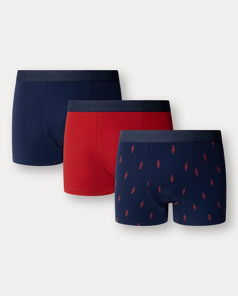 Imagen 0 de Pack de tres bóxers de hombre de punto combinados