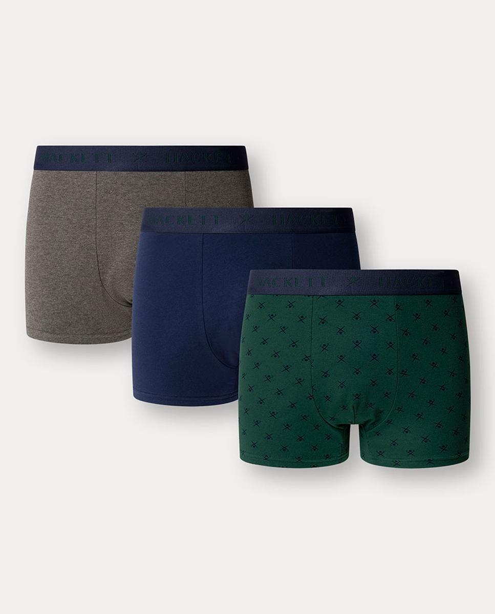 Imagen 0 de Pack de tres bóxers de hombre de punto combinados