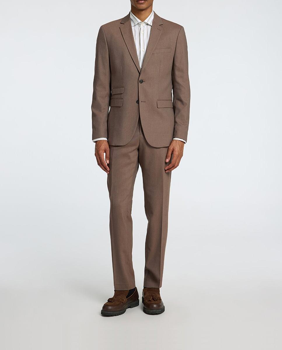Imagen 0 de Pantalón de traje de hombre Slim Fit liso