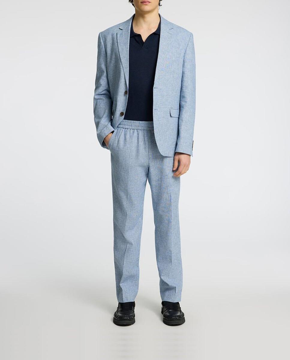 Imagen 0 de Pantalón traje lino hombre corte regular fit
