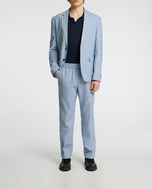 Imagen 0 de Pantalón traje lino hombre corte regular fit