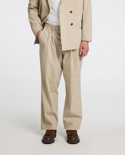 Imagen 0 de Pantalón traje lino hombre corte relaxed fit