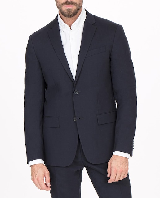 Imagen 0 de Chaqueta de traje de hombre Calvin Klein regular liso azul