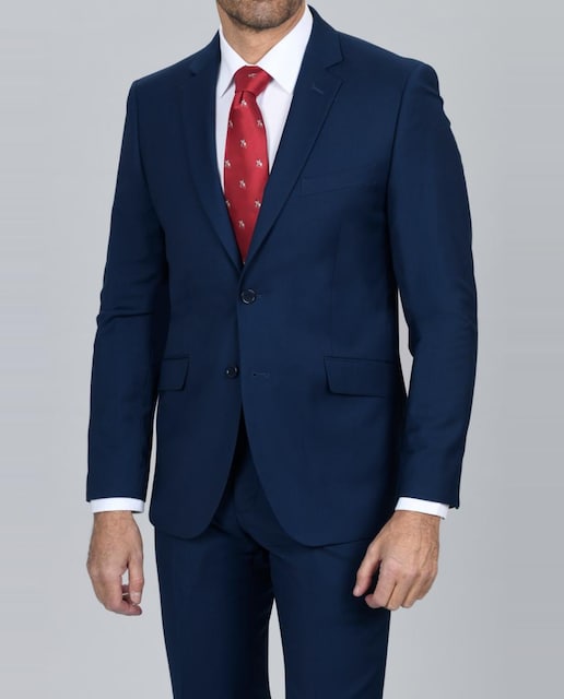 Imagen 0 de Traje de hombre semi-entallado con dos bolsillos laterales