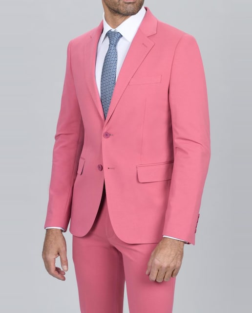 Imagen 0 de Traje de hombre slim-fit en microdibujo