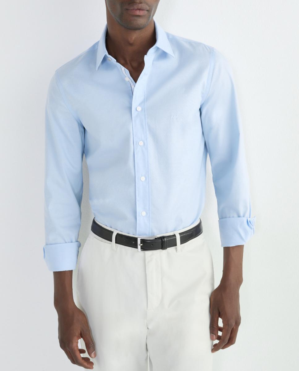 Imagen 0 de Camisa de hombre de vestir modern fit en color azul