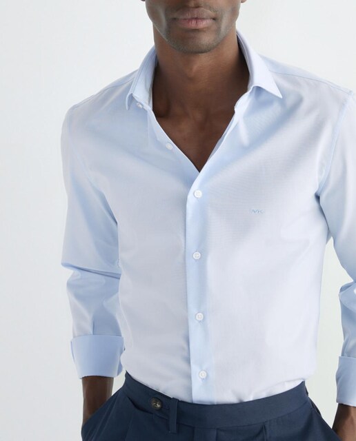 Imagen 0 de Camisa de hombre de vestir modern fit en color azul