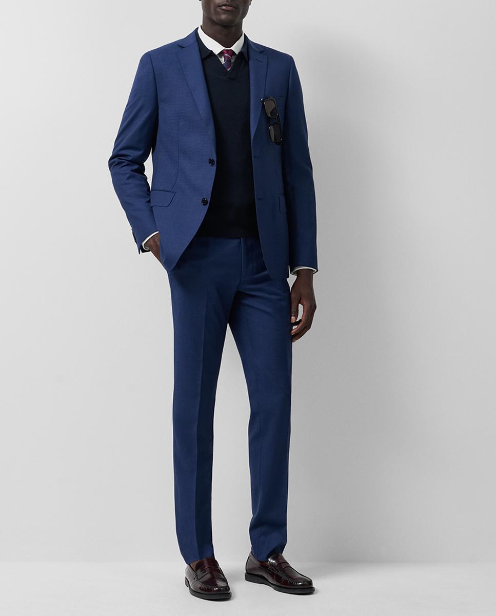 Imagen 0 de Traje de hombre half canvas slim fit microcuadros