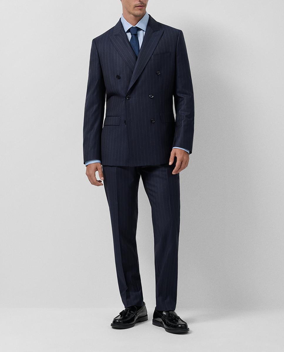 Imagen 0 de Traje de hombre half canvas cruzado raya diplomática