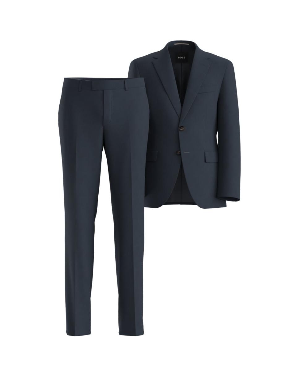 Imagen 0 de Traje de hombre liso de dos piezas y dos botones tallas grandes