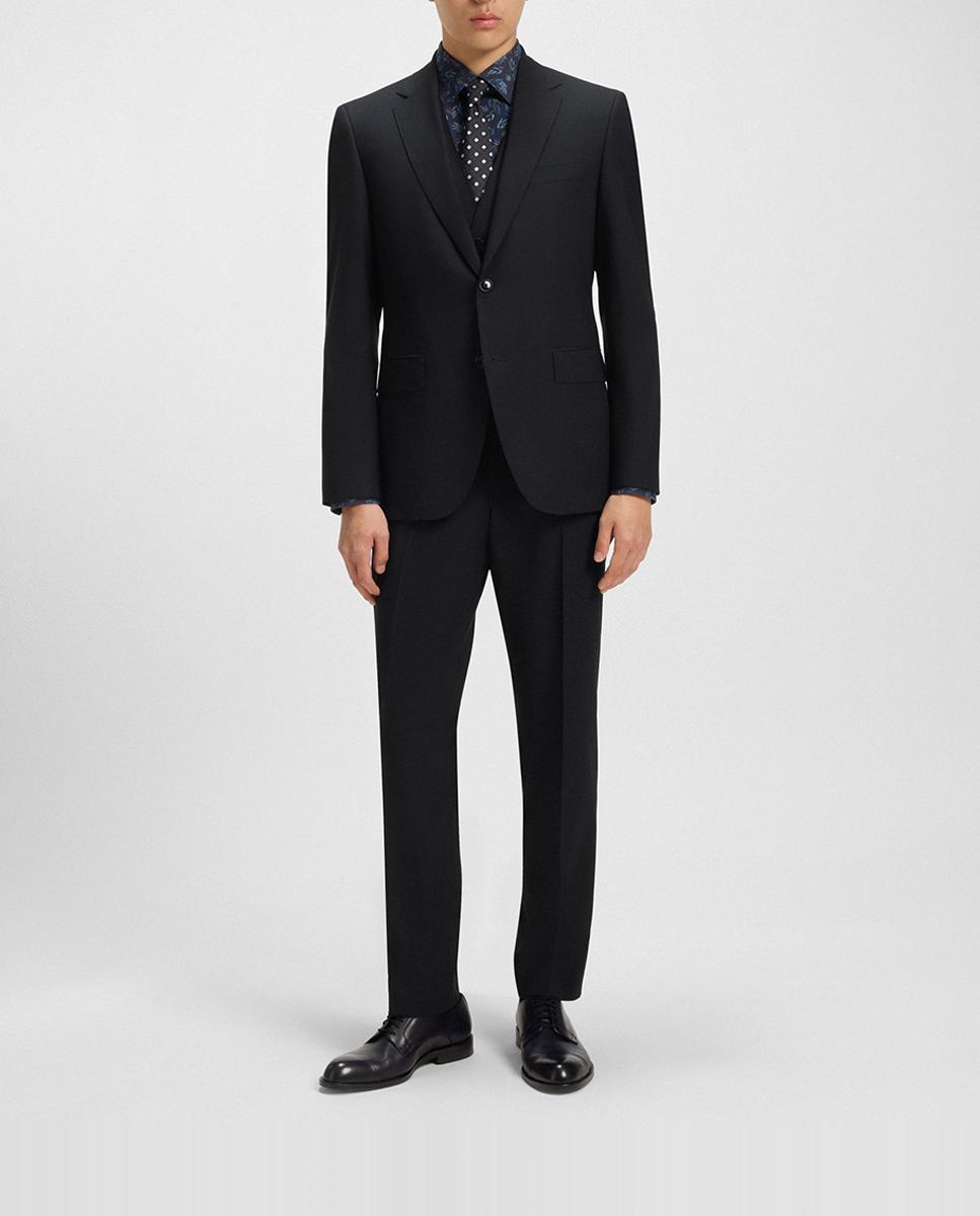 Imagen 0 de Traje de hombre liso de dos piezas y dos botones talla grande