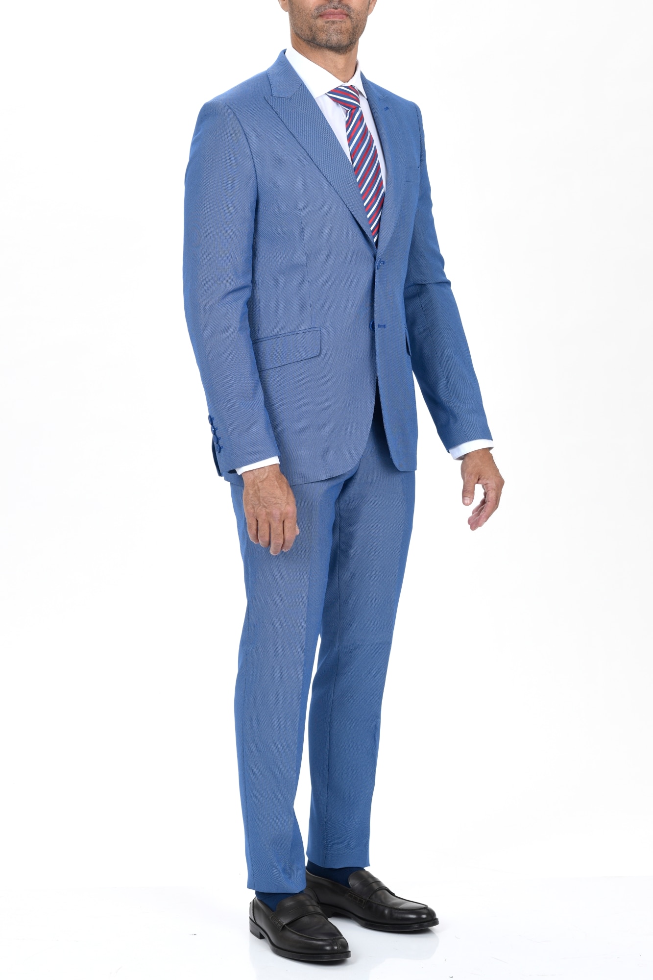 Imagen 0 de Traje slim-fit solapa pico de hombre