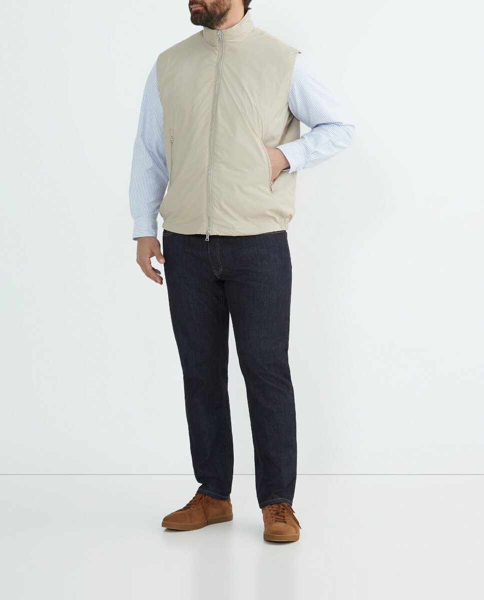 Imagen 0 de Chaleco de hombre cuello doble de tallas grandes