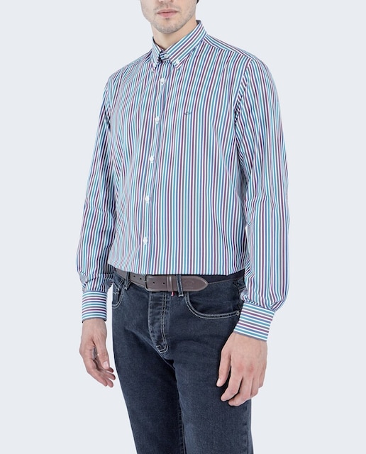 Imagen 0 de Camisa multicolor de hombre rayas