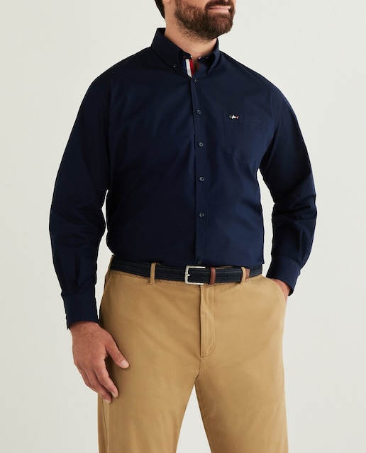 Imagen 0 de Camisa de hombre logo tiburón metálico tallas grandes