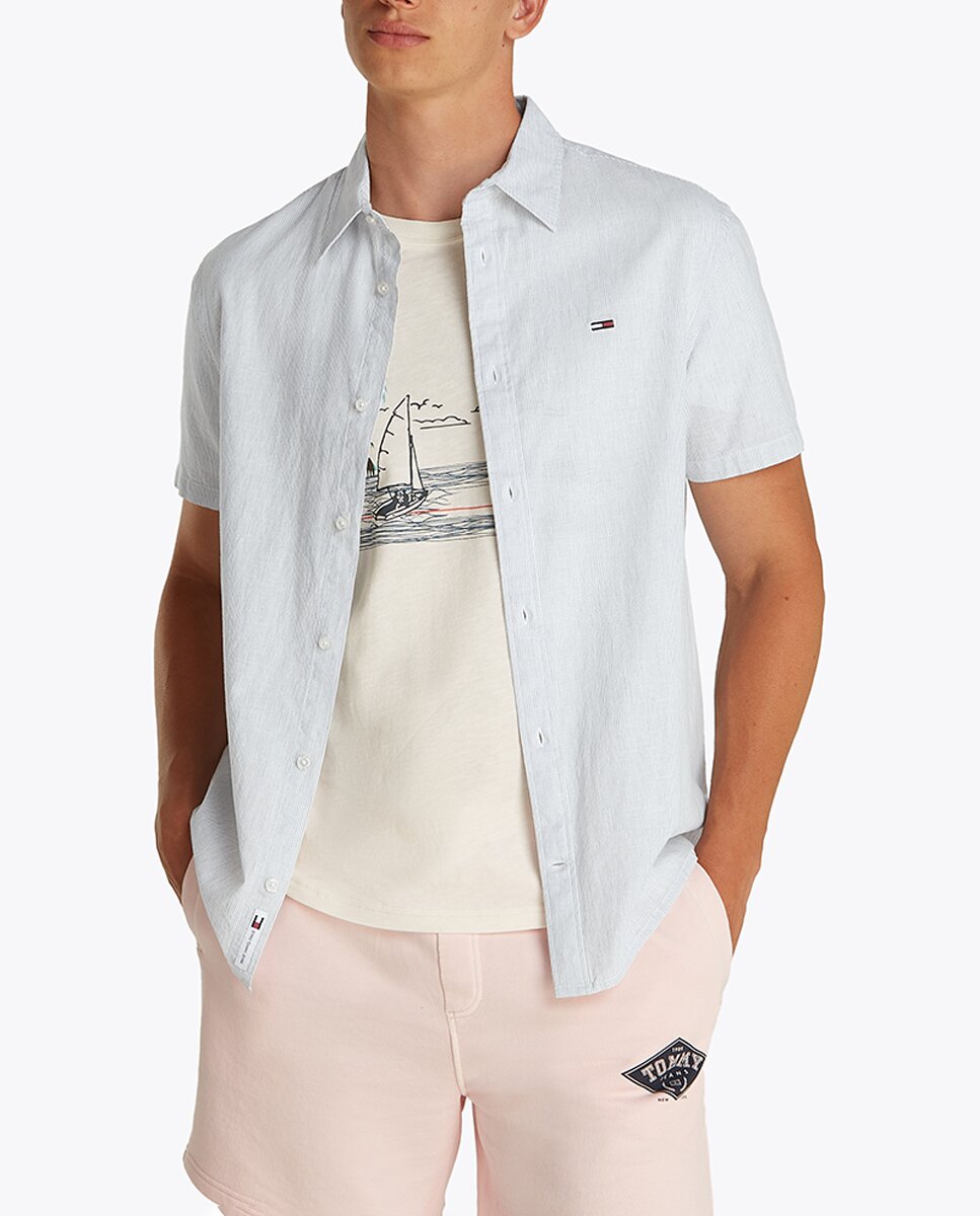 Imagen 0 de Camisa de hombre de manga corta y fit regular