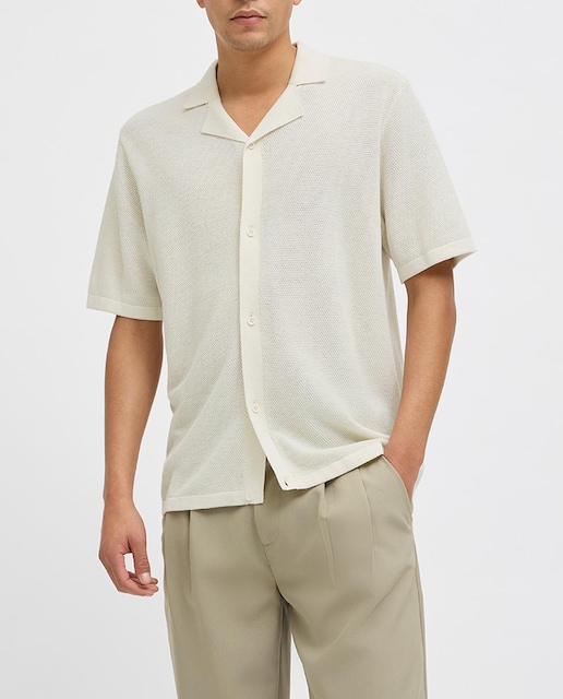 Imagen 0 de Jersey de punto de mangas cortas de hombre