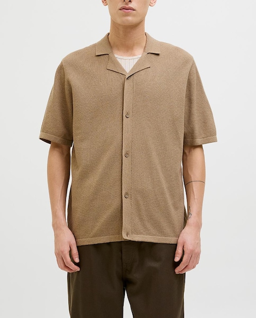 Imagen 0 de Jersey de punto de mangas cortas de hombre