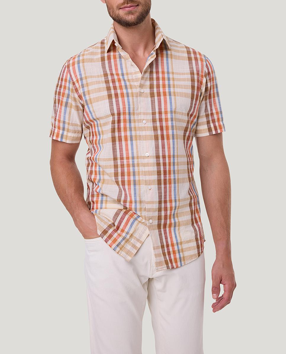 Imagen 0 de Camisa de hombre de manga corta cuadros