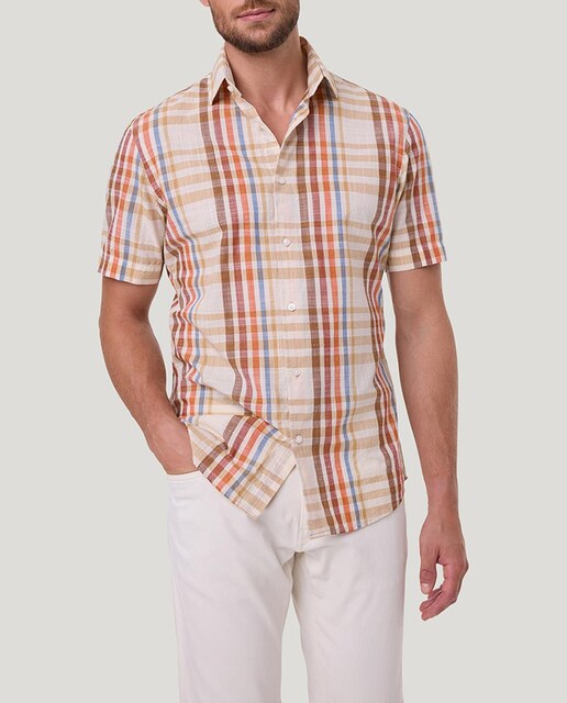 Imagen 0 de Camisa de hombre de manga corta cuadros