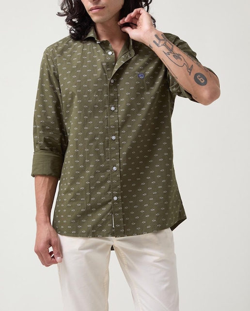 Imagen 0 de Camisa de hombre de manga corta slim fit