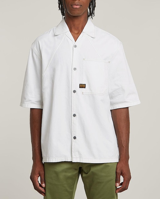 Imagen 0 de Camisa de hombre de manga corta y corte relajado