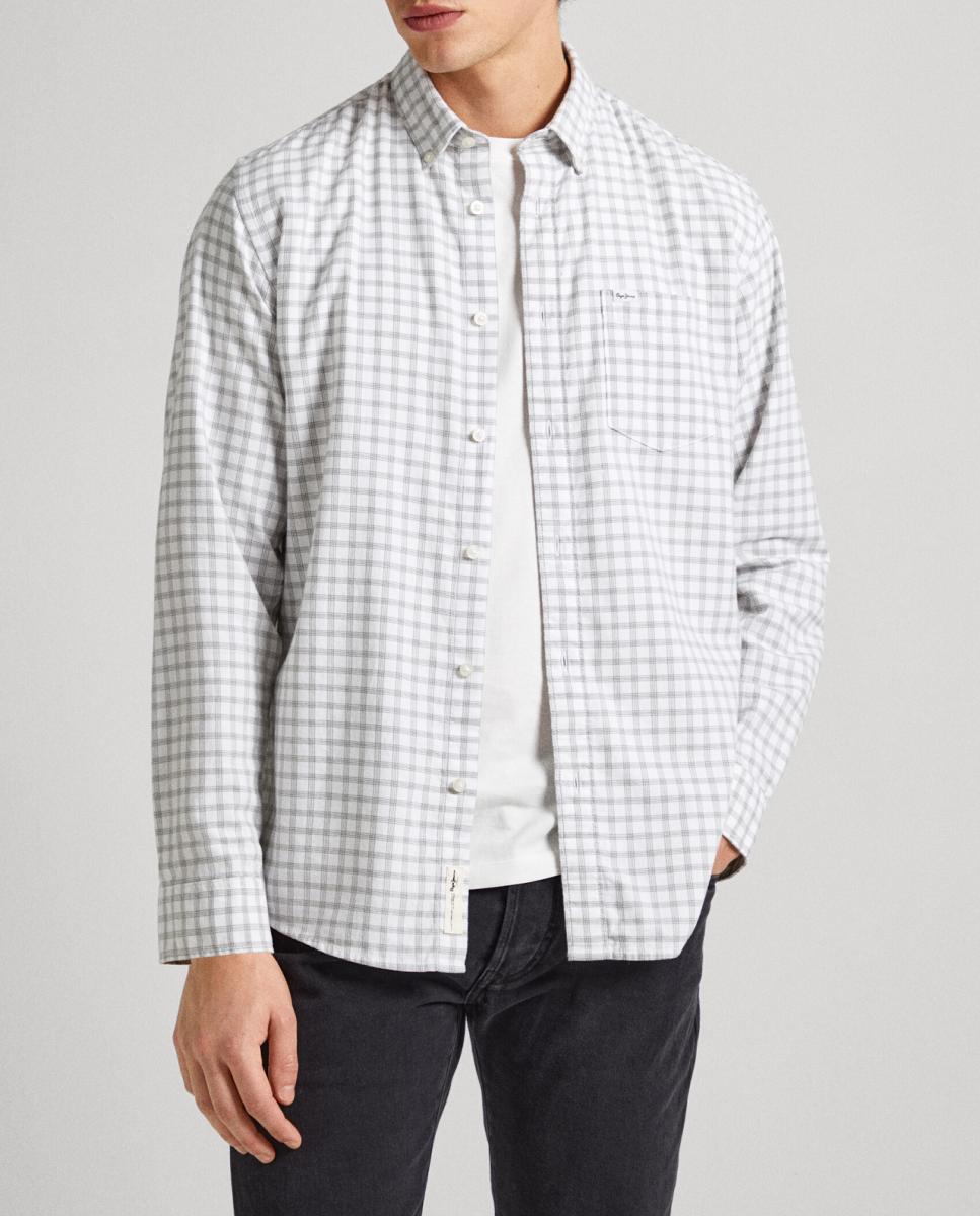 Imagen 0 de Camisa de hombre regular fit con estampado de cuadros