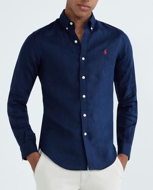 Imagen 0 de Camisa de hombre de lino Slim Fit