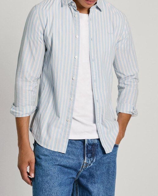 Imagen 0 de Camisa de hombre de manga larga de algodón