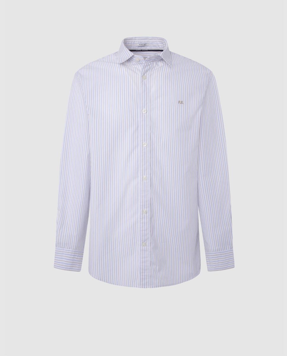 Imagen 0 de Camisa de hombre de manga larga en popelin