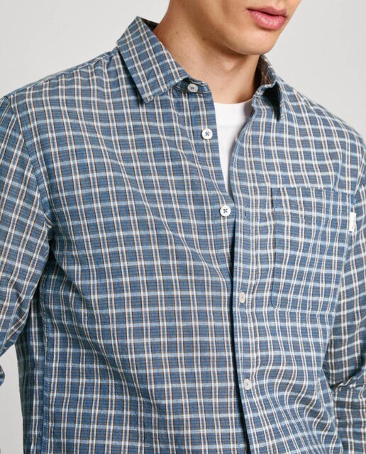 Imagen 0 de Camisa de hombre de manga larga en algodón