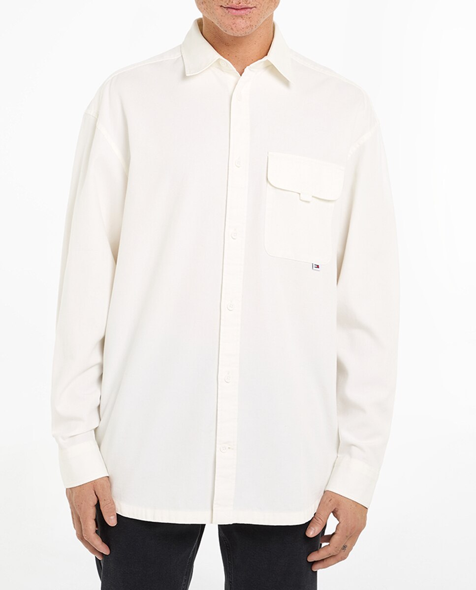 Imagen 0 de Camisa de hombre con bordado trasero y manga larga