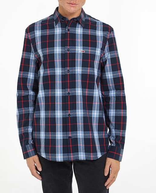 Imagen 0 de Camisa de hombre de cuadros y manga larga