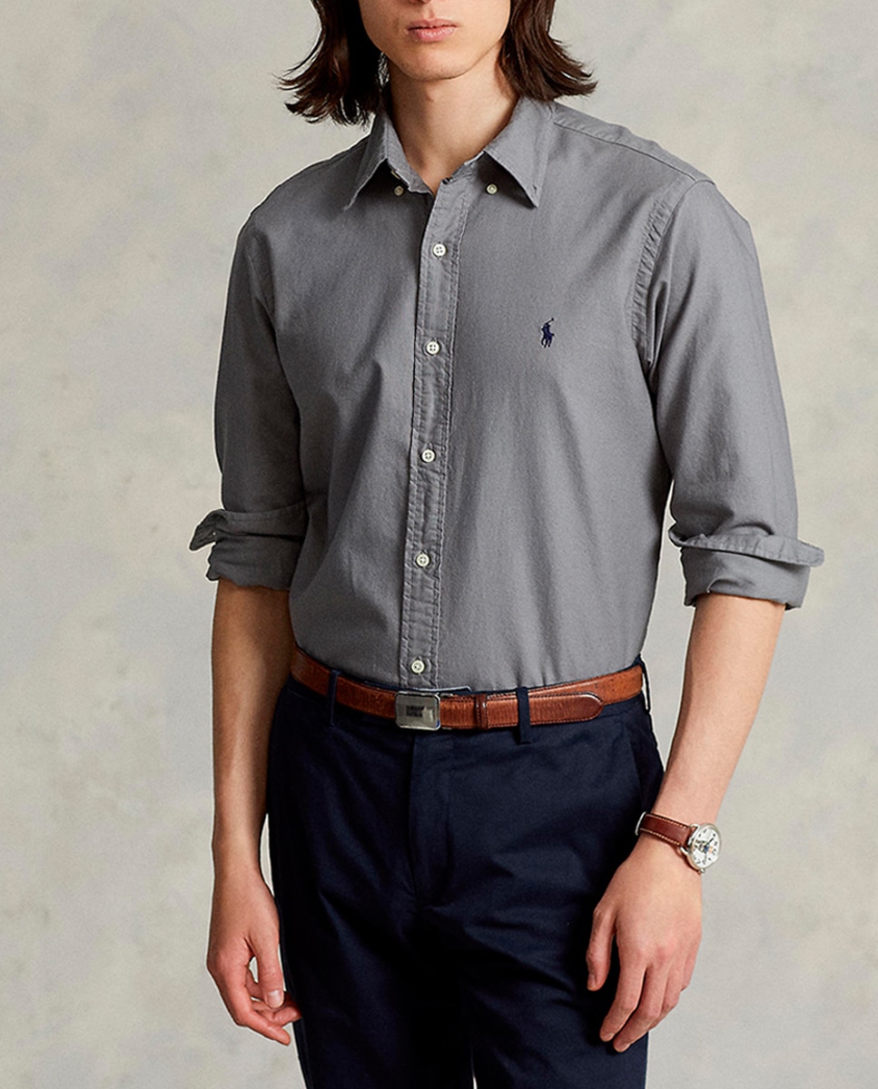 Imagen 0 de Camisa Oxford de hombre de algodón Custom fit