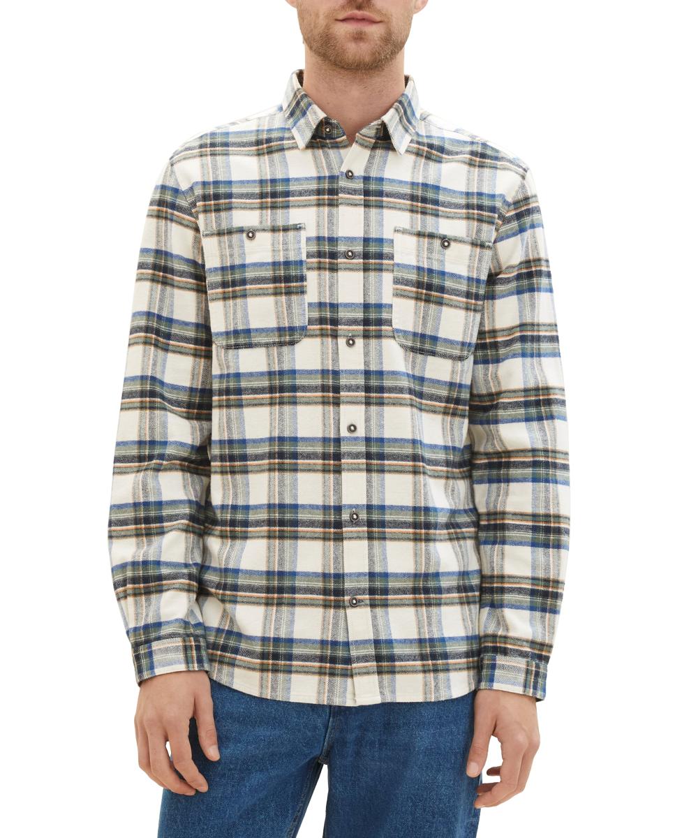 Imagen 0 de Camisa de hombre de cuadros comfort con bolsillos