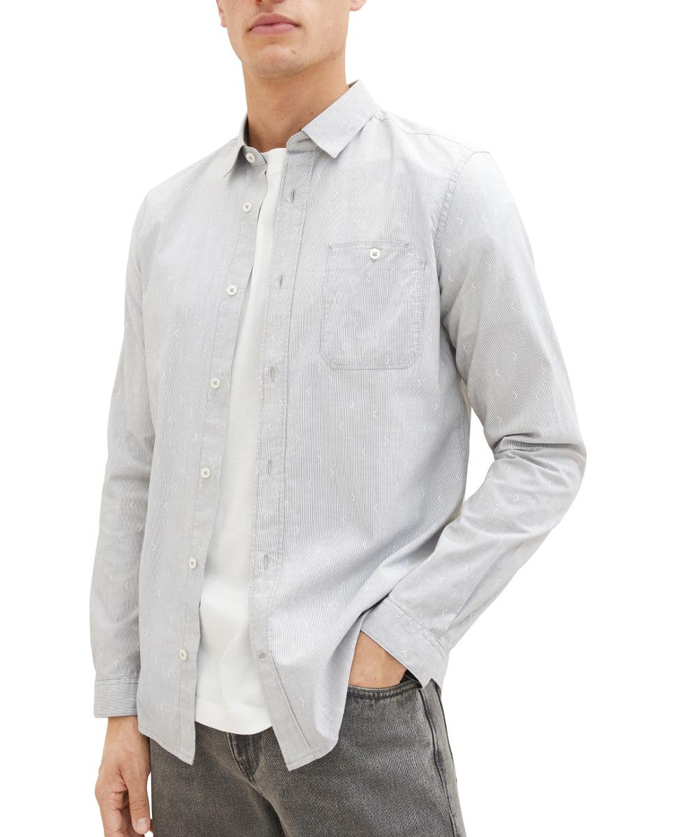 Imagen 0 de Camisa de hombre corte slim con bolsillo