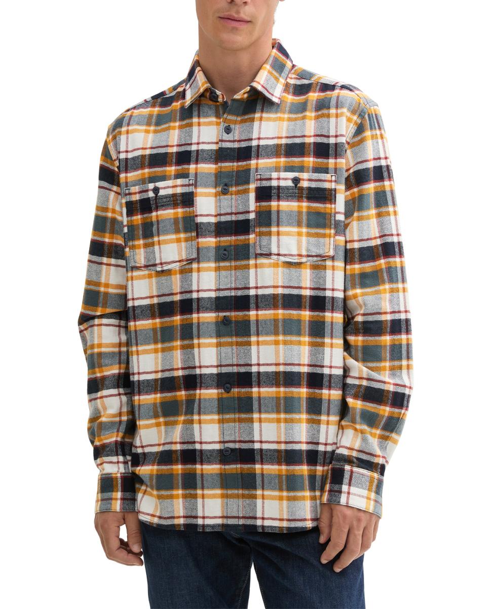 Imagen 0 de Sobrecamisa de hombre de manga larga y estampado a cuadros