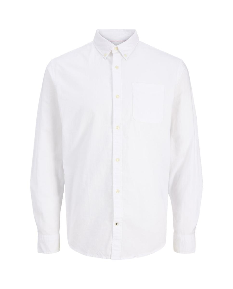 Imagen 0 de Camisa tipo oxford lisa y de manga larga